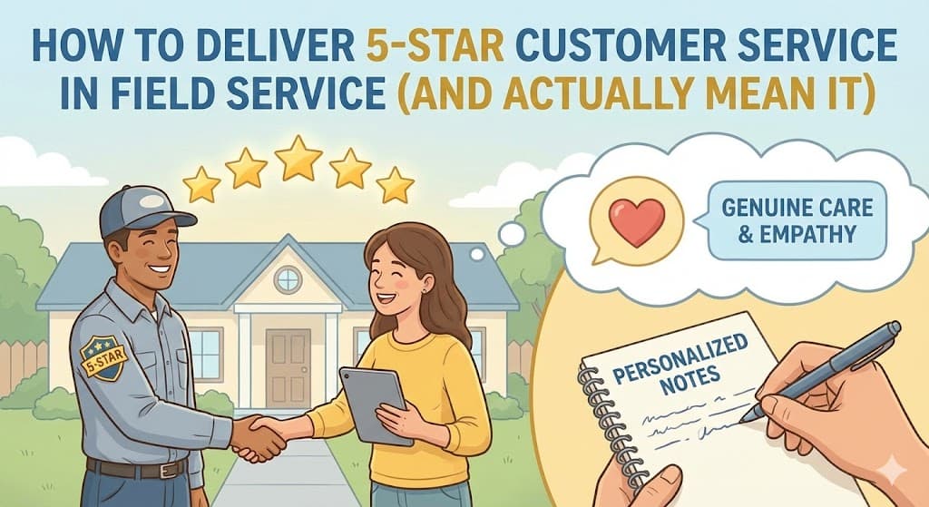 How to Deliver 5-Star Customer Service in Field Service (And Actually Mean It)